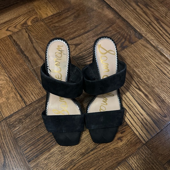 SAM EDELMAN SUEDE BLOCK HEEL - Picture 2 of 4